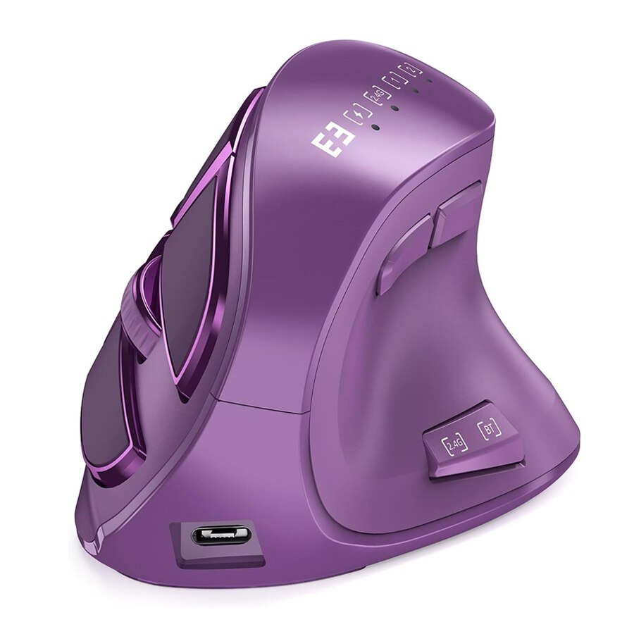 Vertical Ergonomic Soft Click Wireless Mouse - Image 5