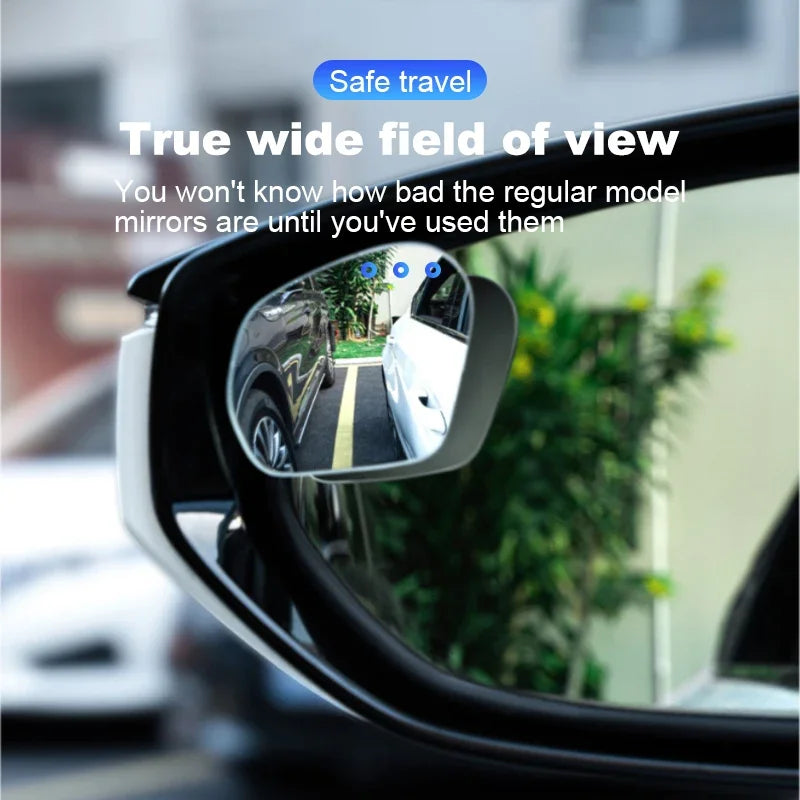 Blind Spot Adjustable Frameless Rearview Mirror Set