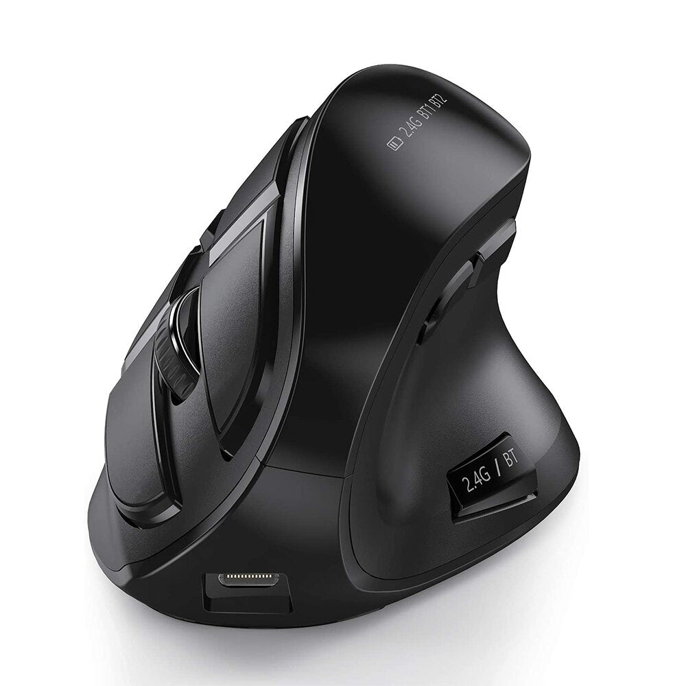 Vertical Ergonomic Soft Click Wireless Mouse - Image 6