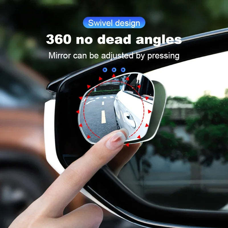 Blind Spot Adjustable Frameless Rearview Mirror Set