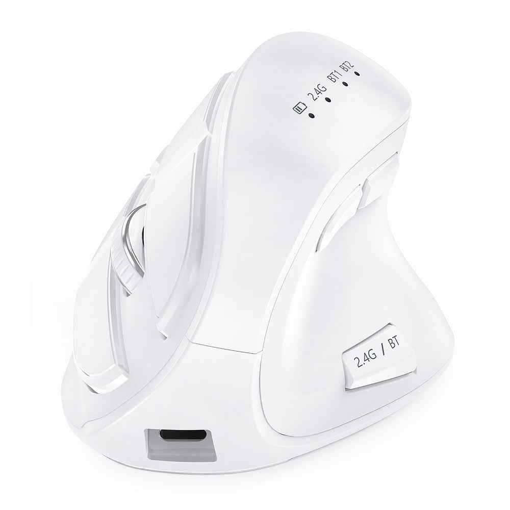Vertical Ergonomic Soft Click Wireless Mouse - Image 7