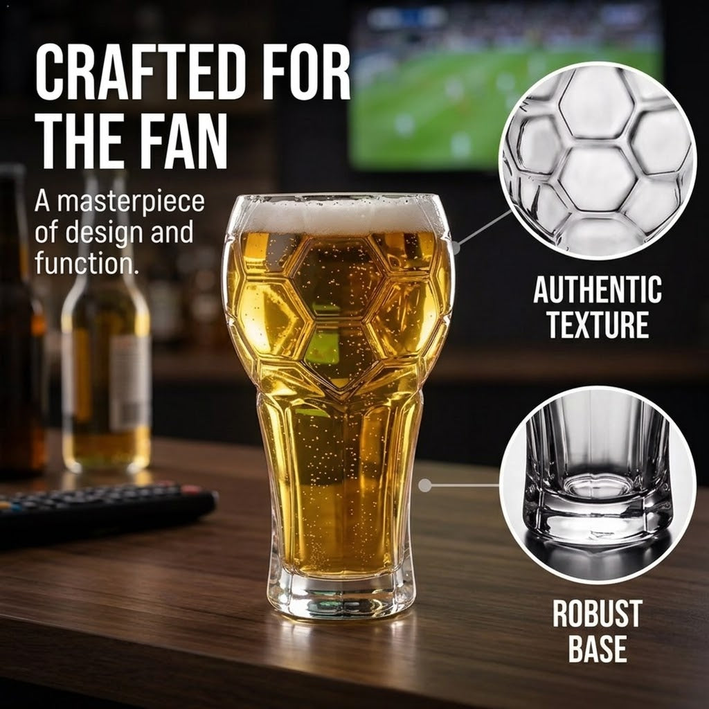 Stadium Sip Football Beer Pint Glass