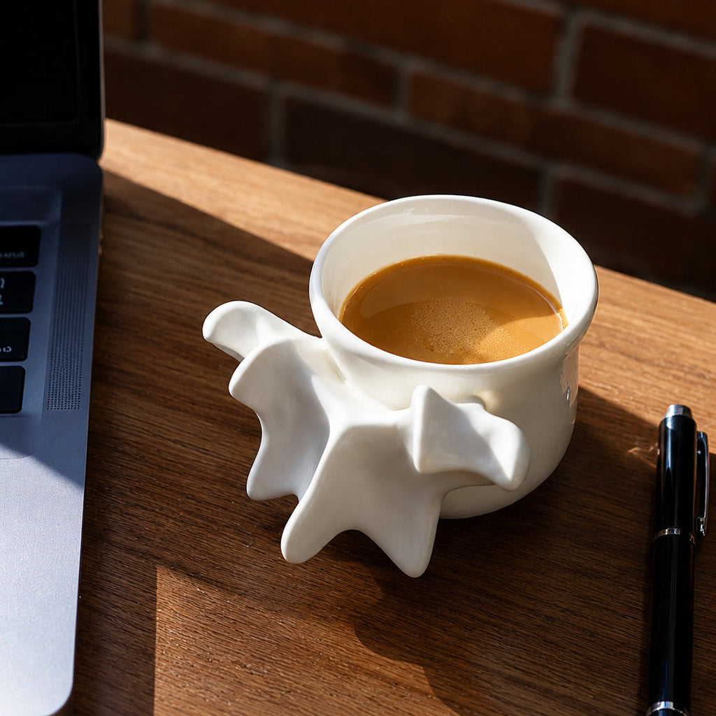Backbone Human Spine-Shape Ceramic Coffee Mug