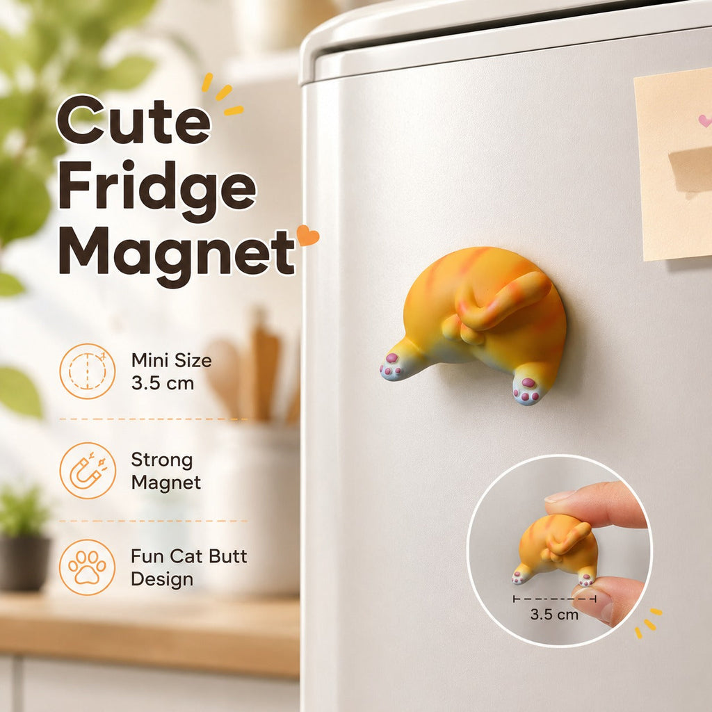 Cheeky Cat Butt Fridge Magnet