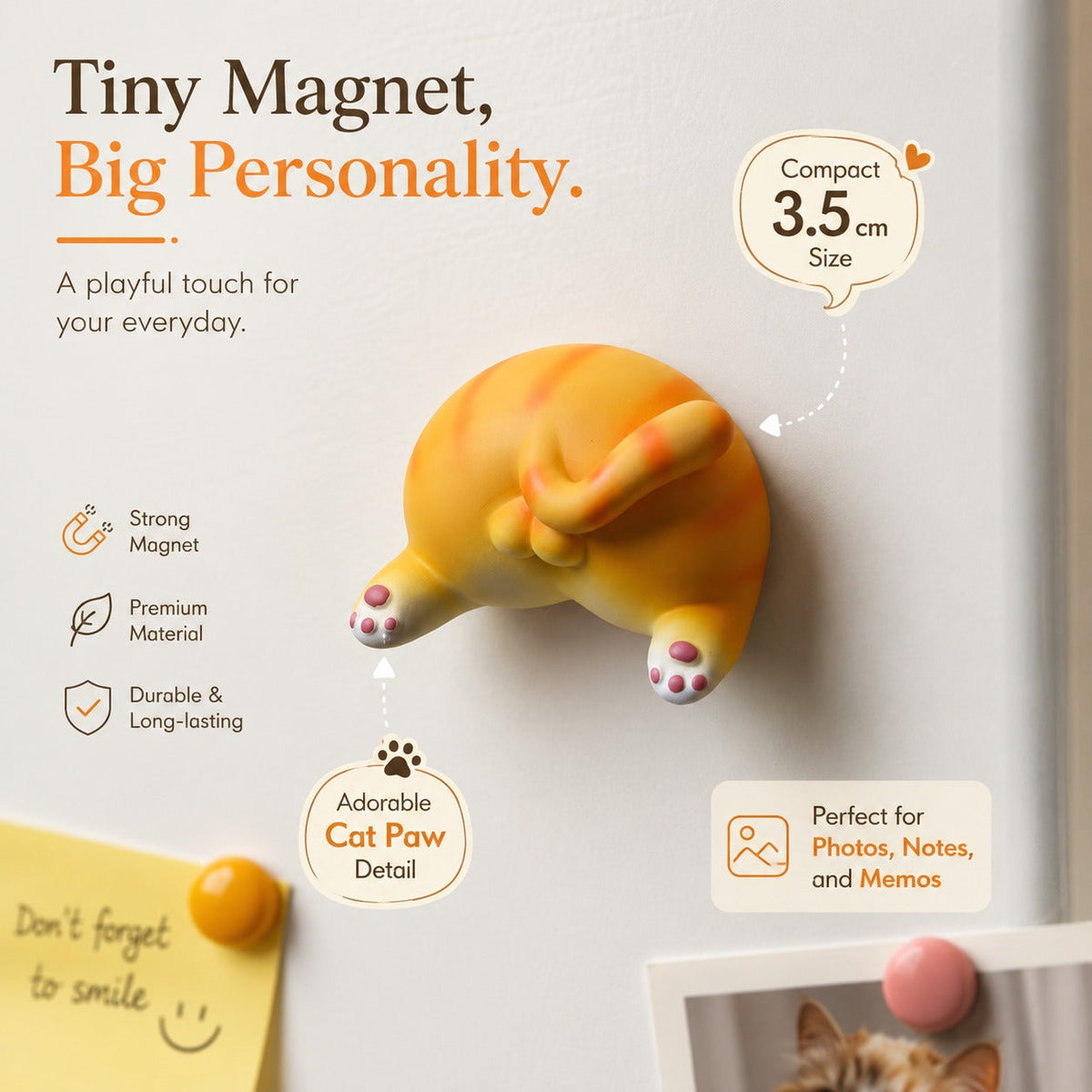 Cheeky Cat Butt Fridge Magnet