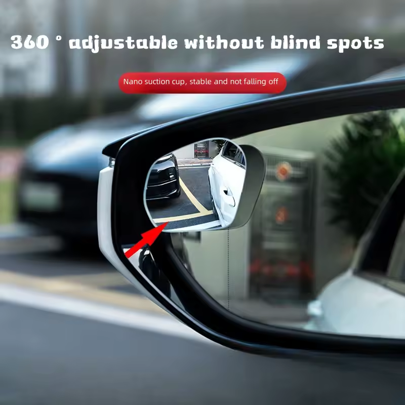 Blind Spot Adjustable Frameless Rearview Mirror Set